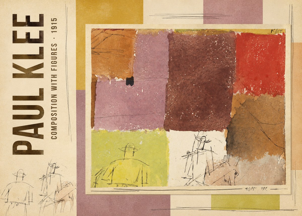 Paul Klee Composition with Figures I No3 - Plakát
