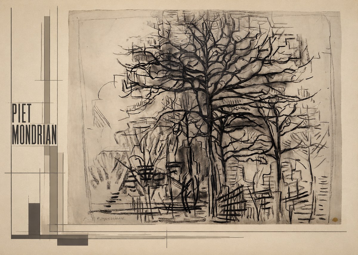 Piet Mondrian The Tree No2 - Plakát