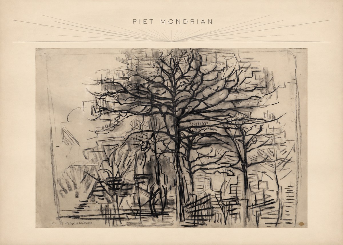 Piet Mondrian The Tree No3 - Plakát