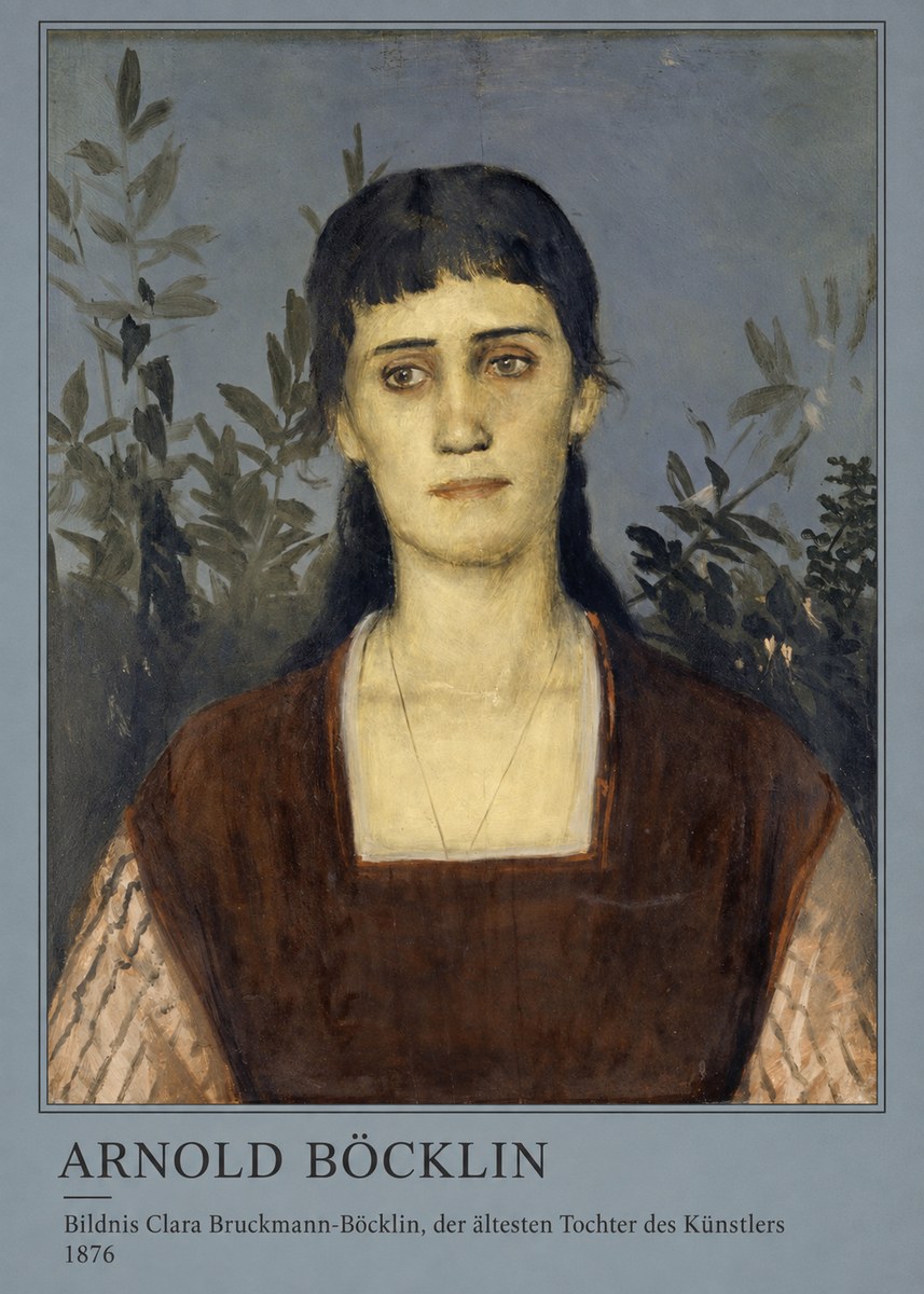 Arnold Böcklin Bildnis Clara Bruckmann-böcklin, Der Ältesten Tochter Des Künstlers No3 - Plakát
