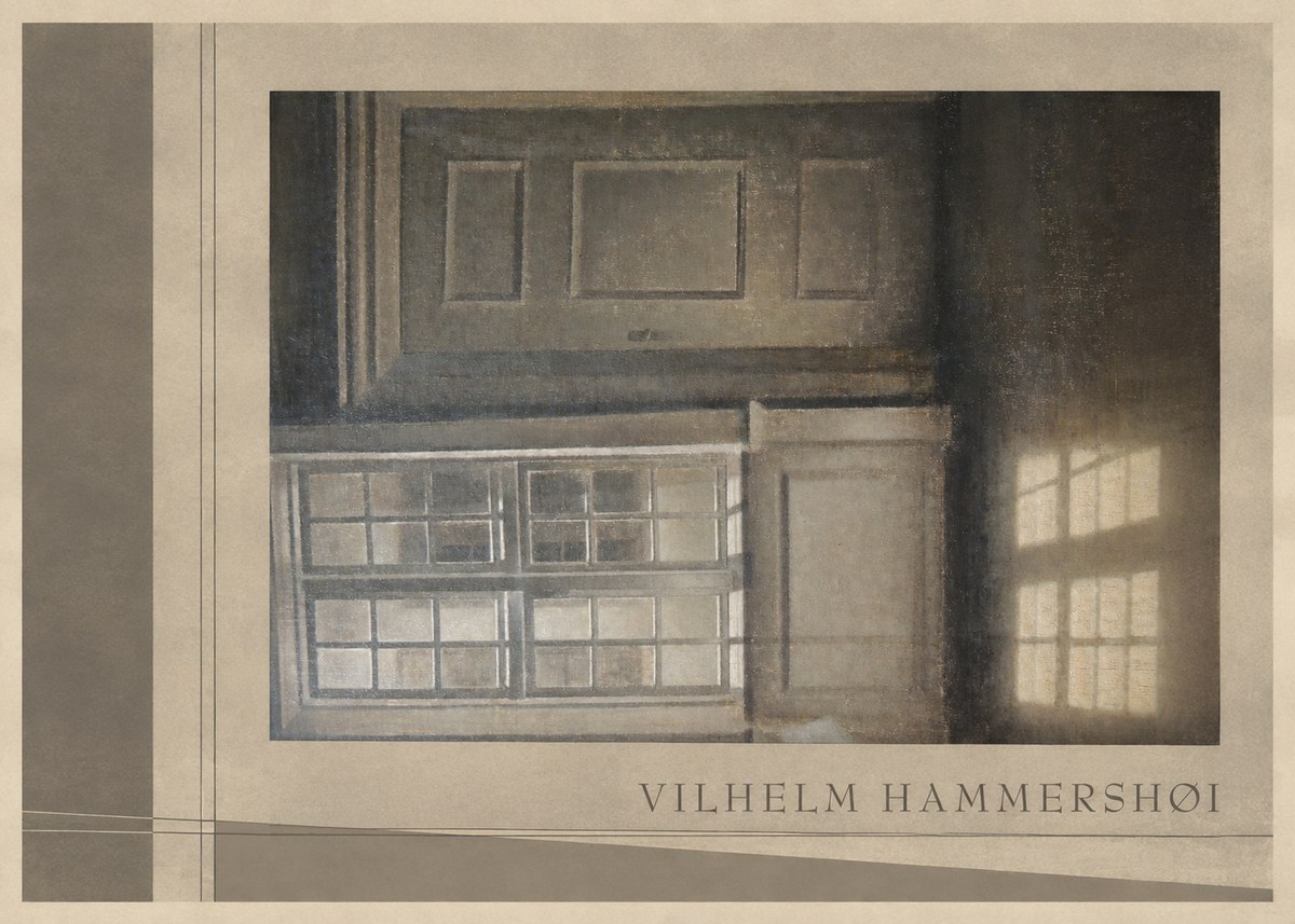 Vilhelm Hammershøi Interior with Window No2 - Plakát