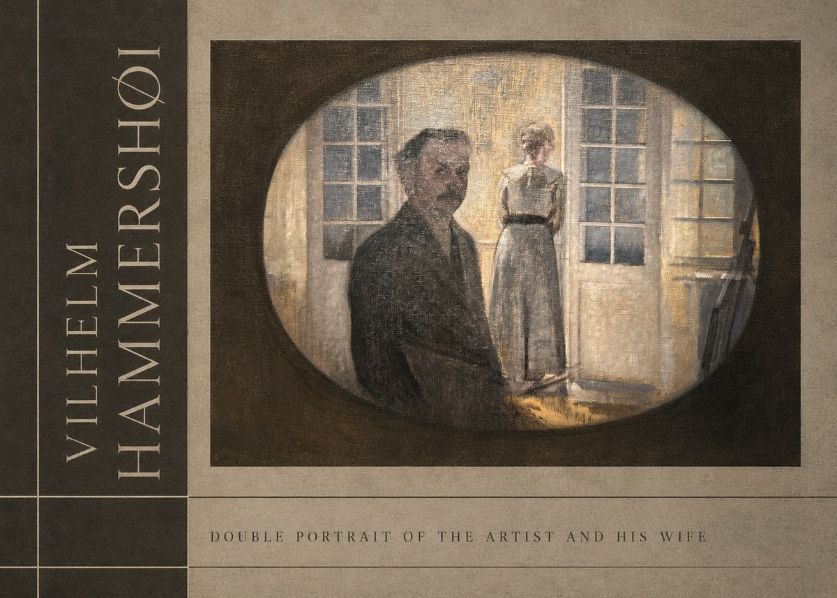Vilhelm Hammershøi Double Portrait of the Artist and His Wife No2 - Plakát