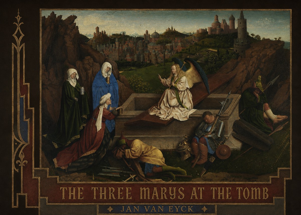 Jan van Eyck The Three Marys at the Tomb No2 - Plakát