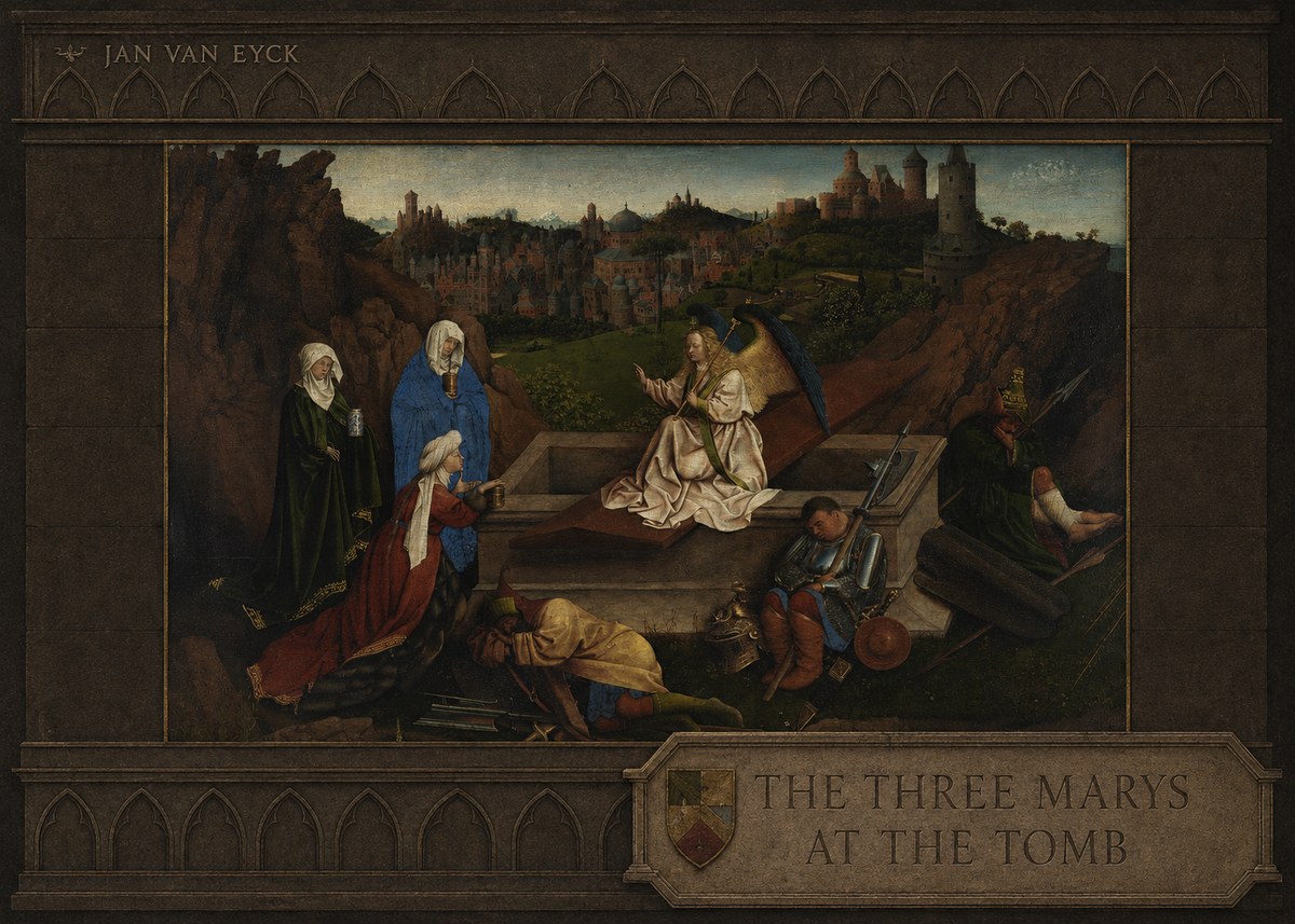 Jan van Eyck The Three Marys at the Tomb No3 - Plakát
