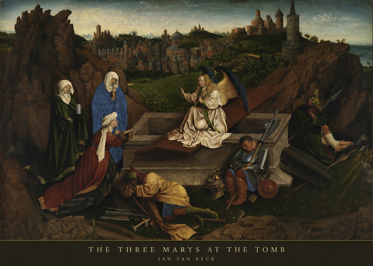 Jan van Eyck The Three Marys at the Tomb No5 - Plakát