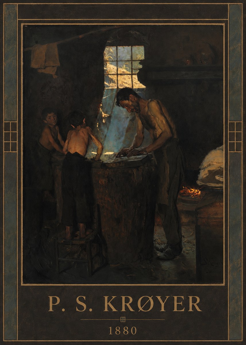 P.S. Krøyer A Forge No1 - Plakát