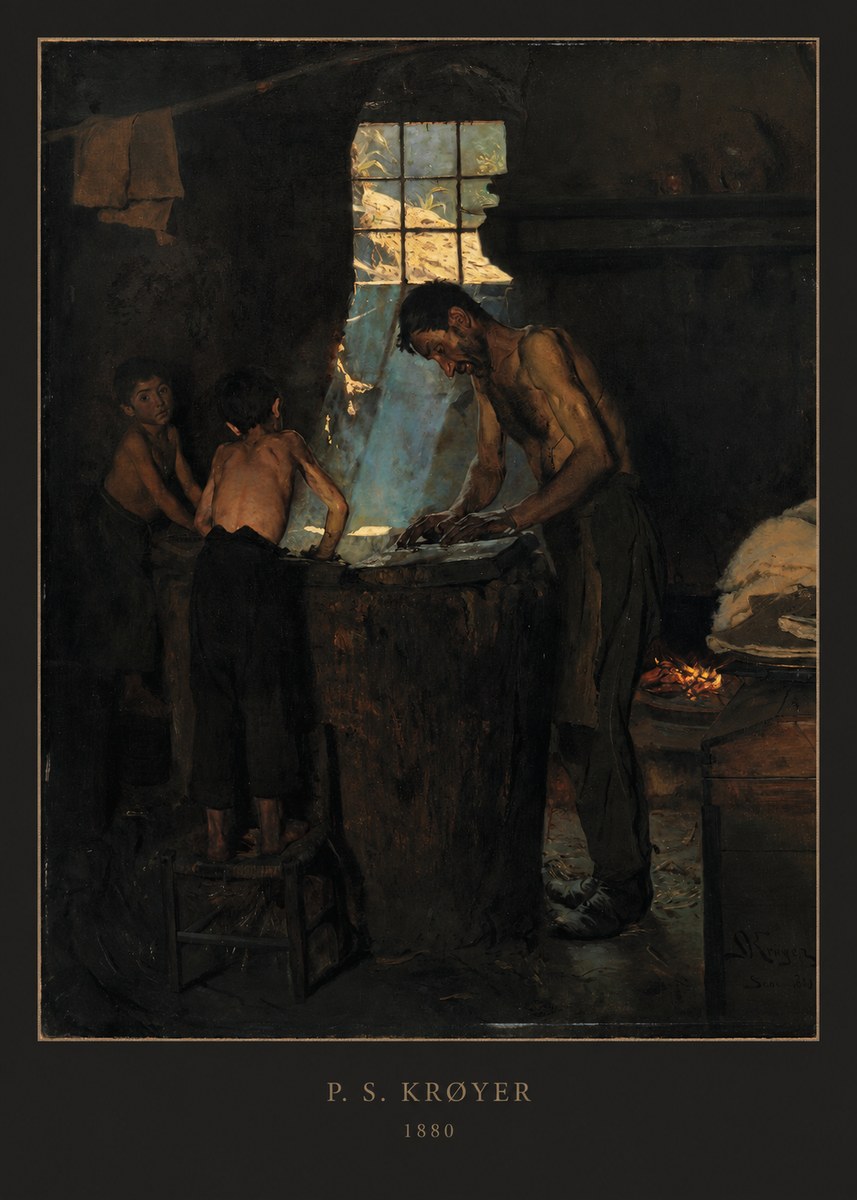 P.S. Krøyer A Forge No4 - Plakát