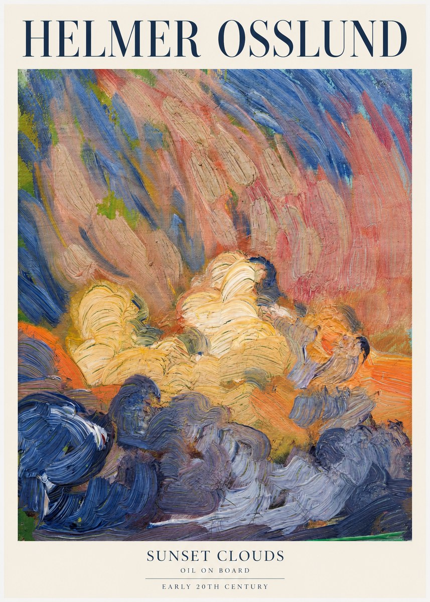 Helmer Osslund Sunset Clouds No1 - Plakát