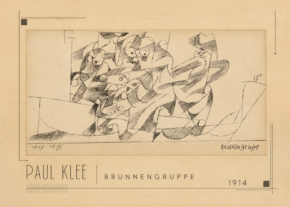 Paul Klee Brunnengruppe No1 - Plakát