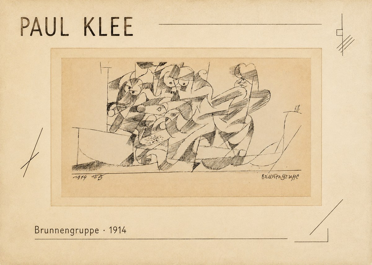 Paul Klee Brunnengruppe No2 - Plakát