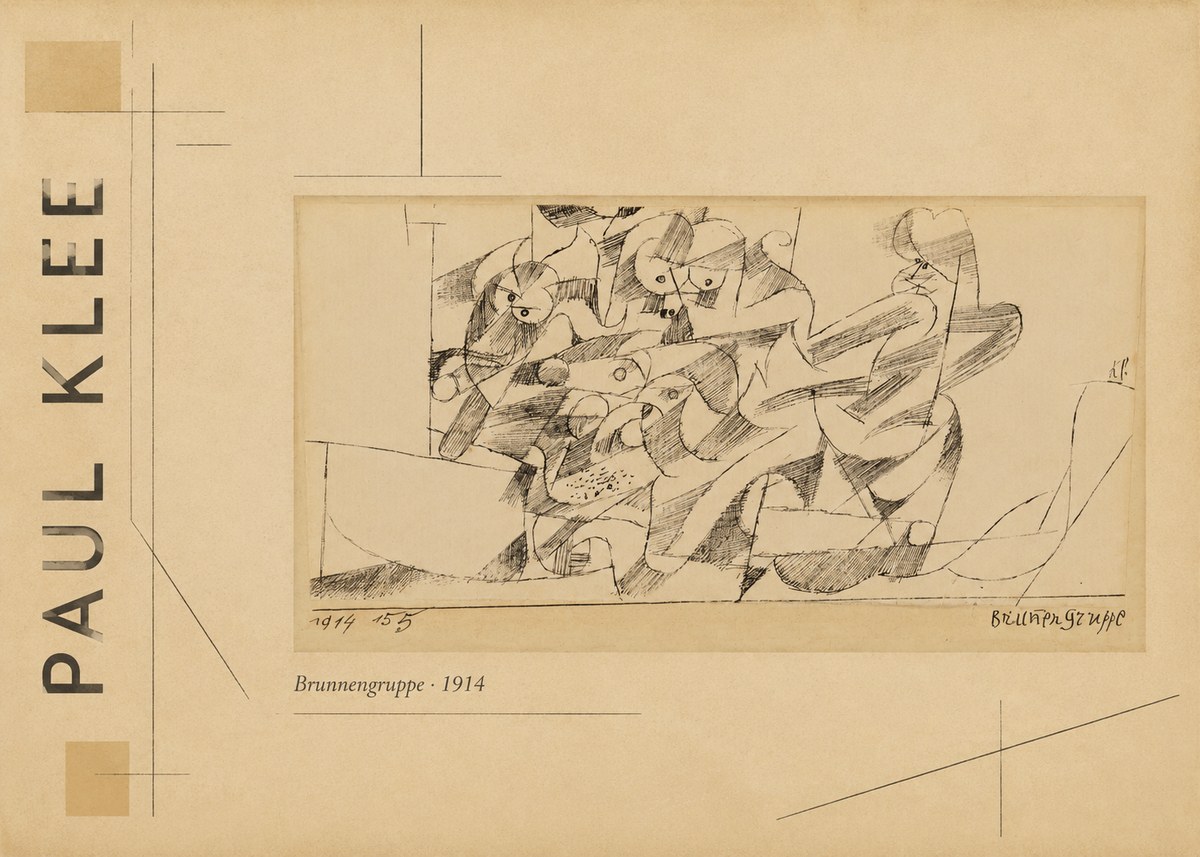 Paul Klee Brunnengruppe No3 - Plakát