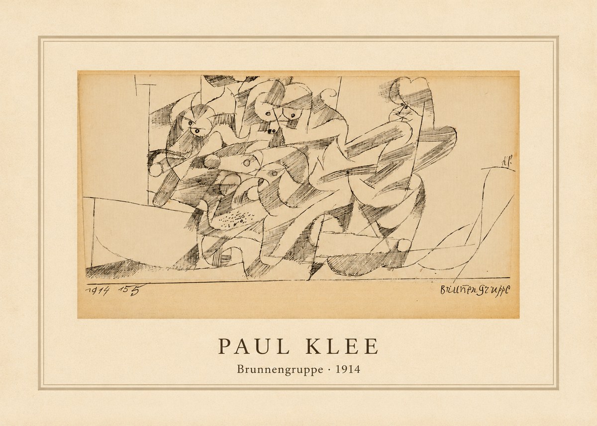 Paul Klee Brunnengruppe No4 - Plakát