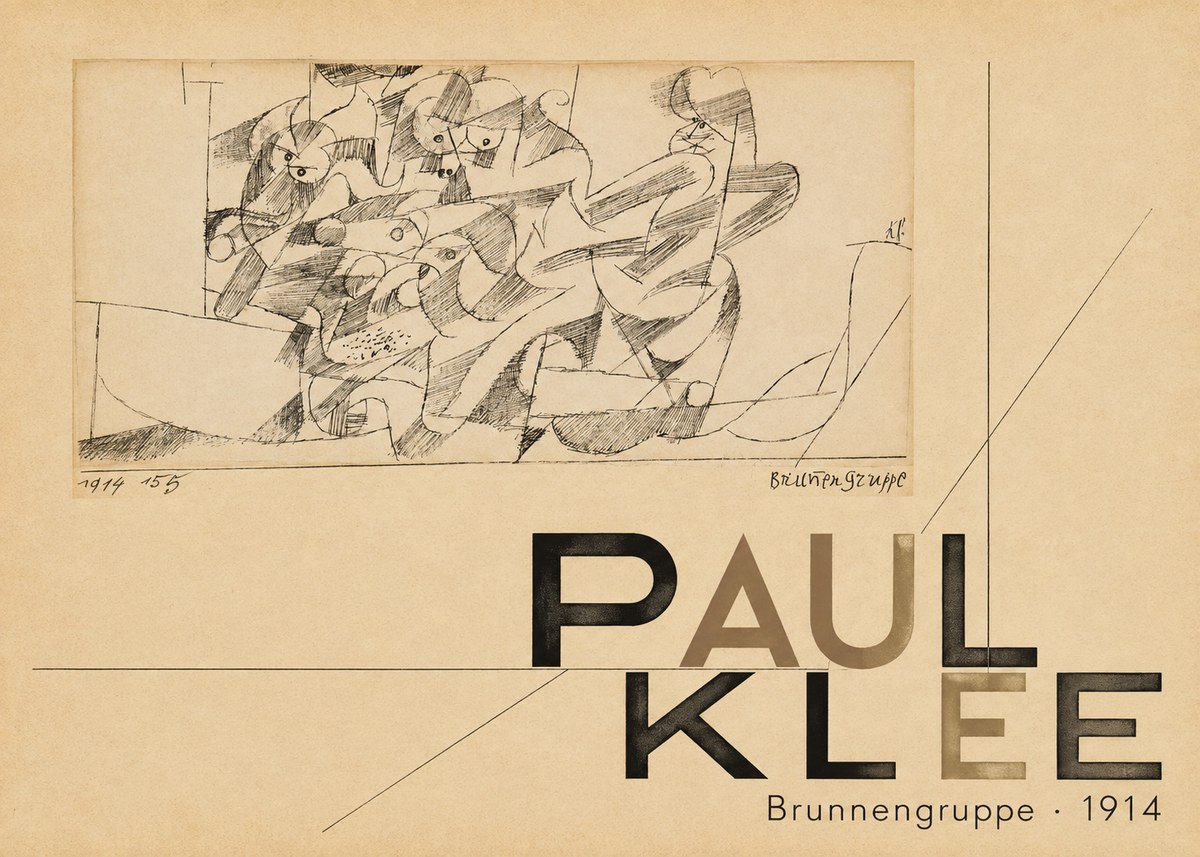 Paul Klee Brunnengruppe No5 - Plakát