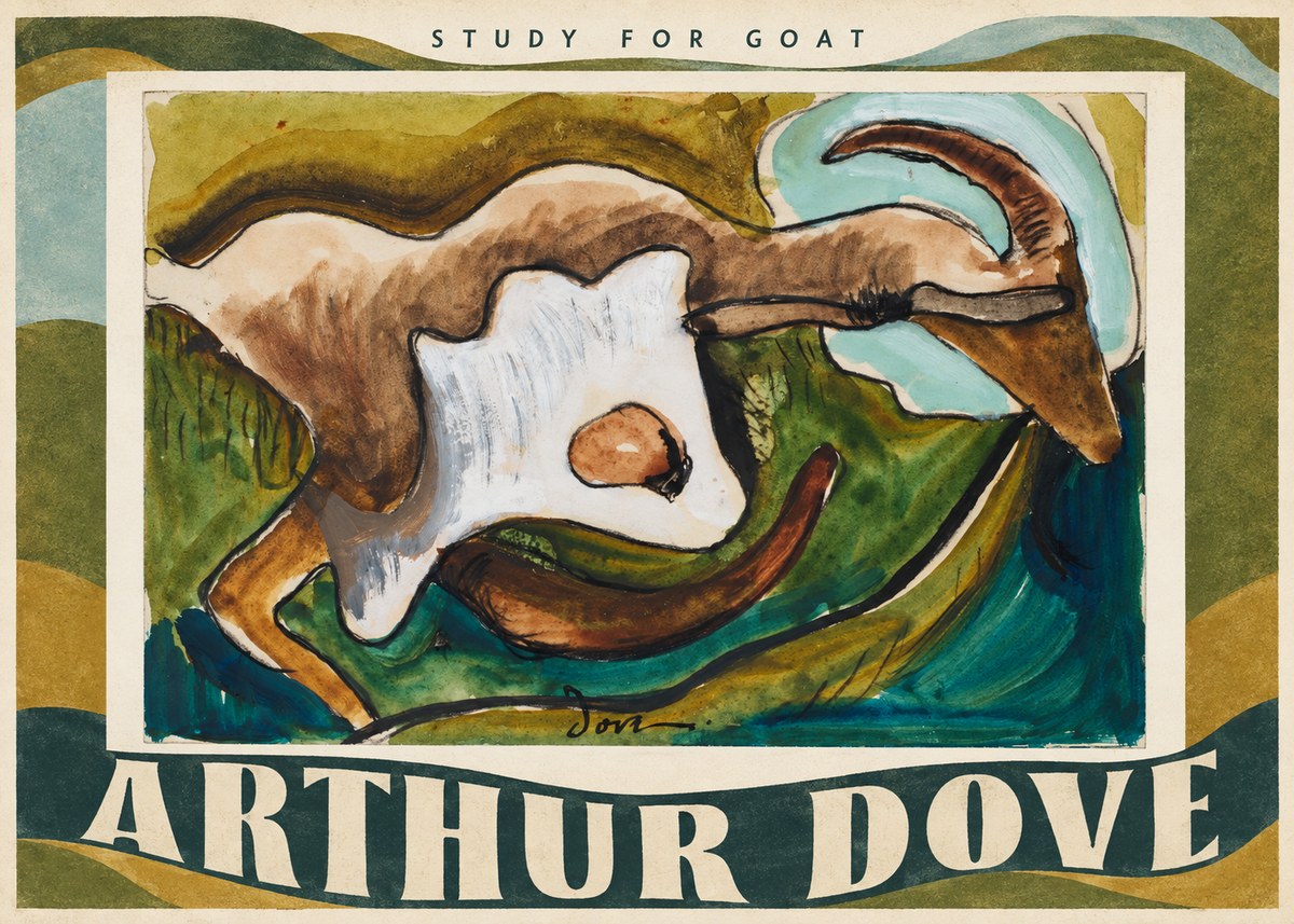 Arthur Dove Study for Goat No3 - Plakát