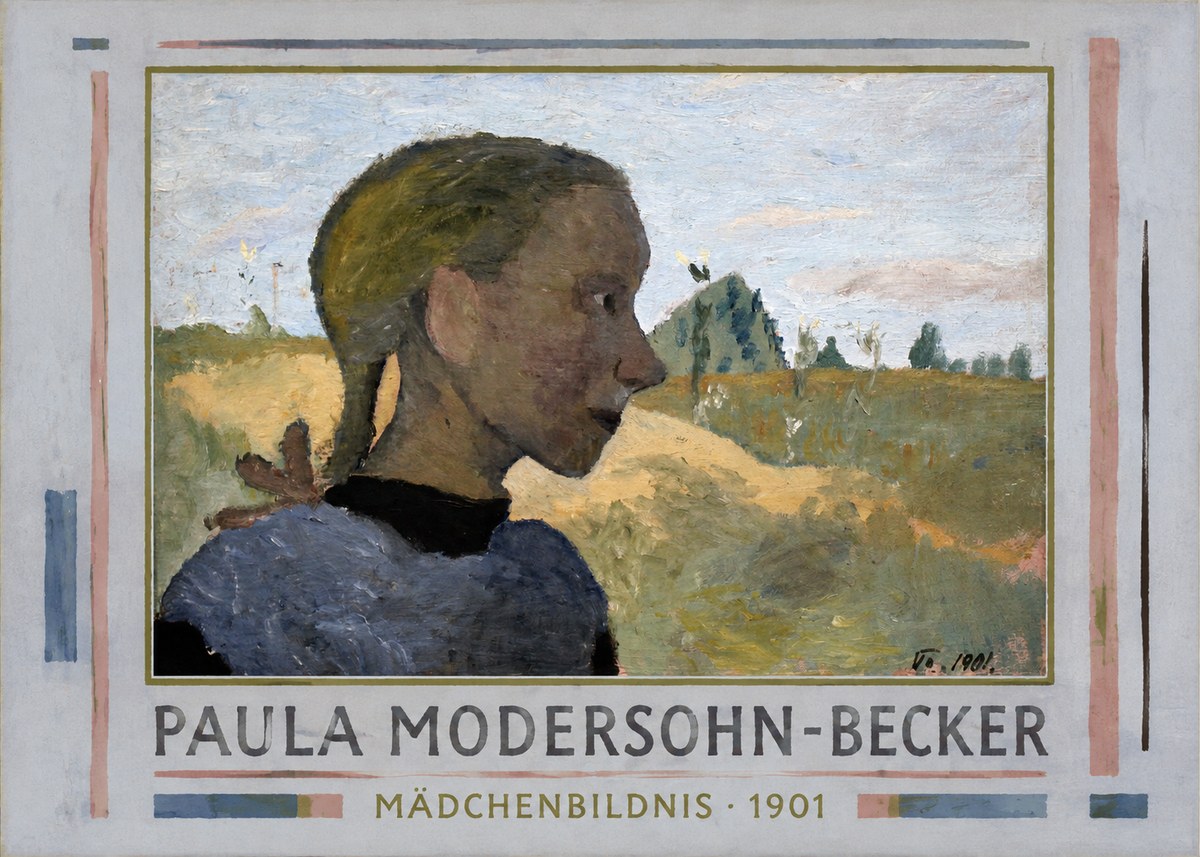 Paula Modersohn-Becker Mädchenbildnis · 1901 No1 - Plakát