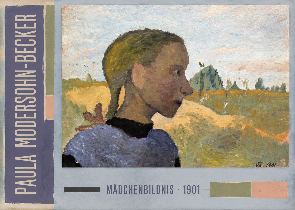 Paula Modersohn-Becker Mädchenbildnis · 1901 No3 - Plakát