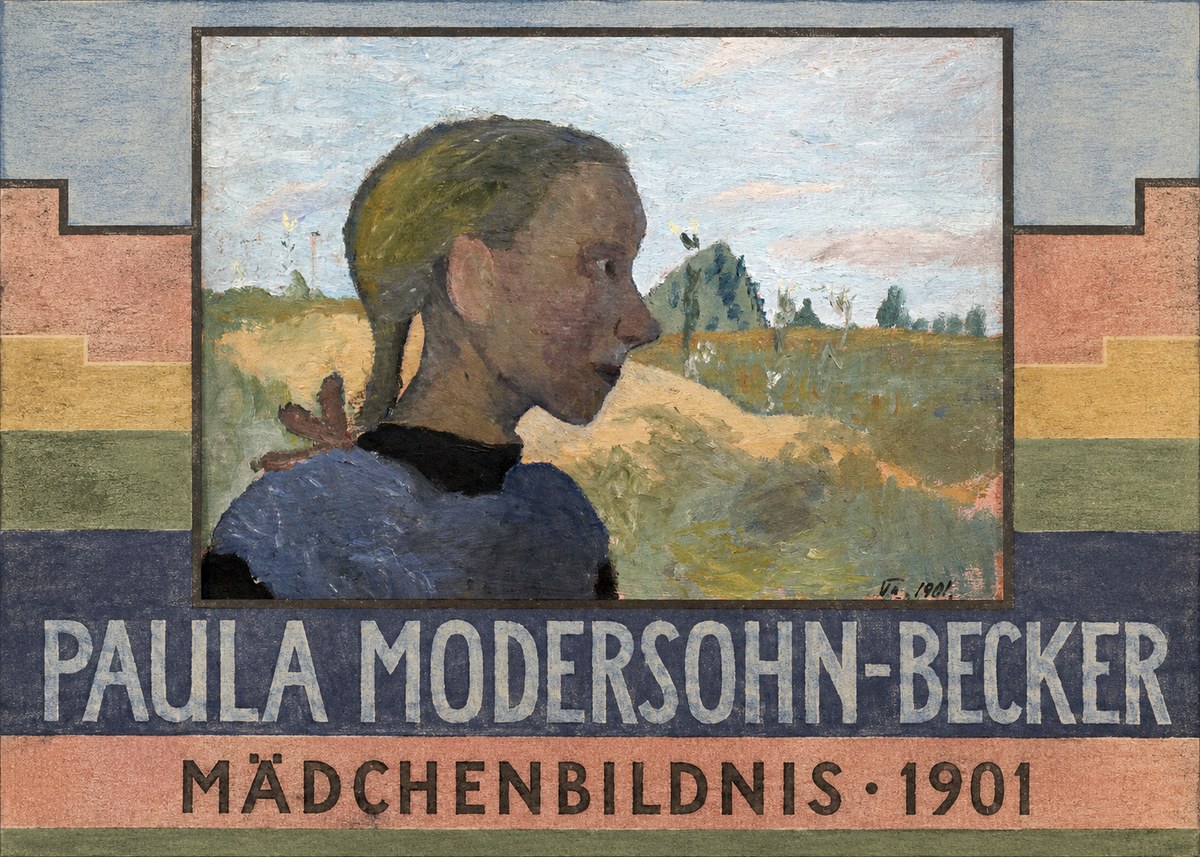 Paula Modersohn-Becker Mädchenbildnis · 1901 No6 - Plakát