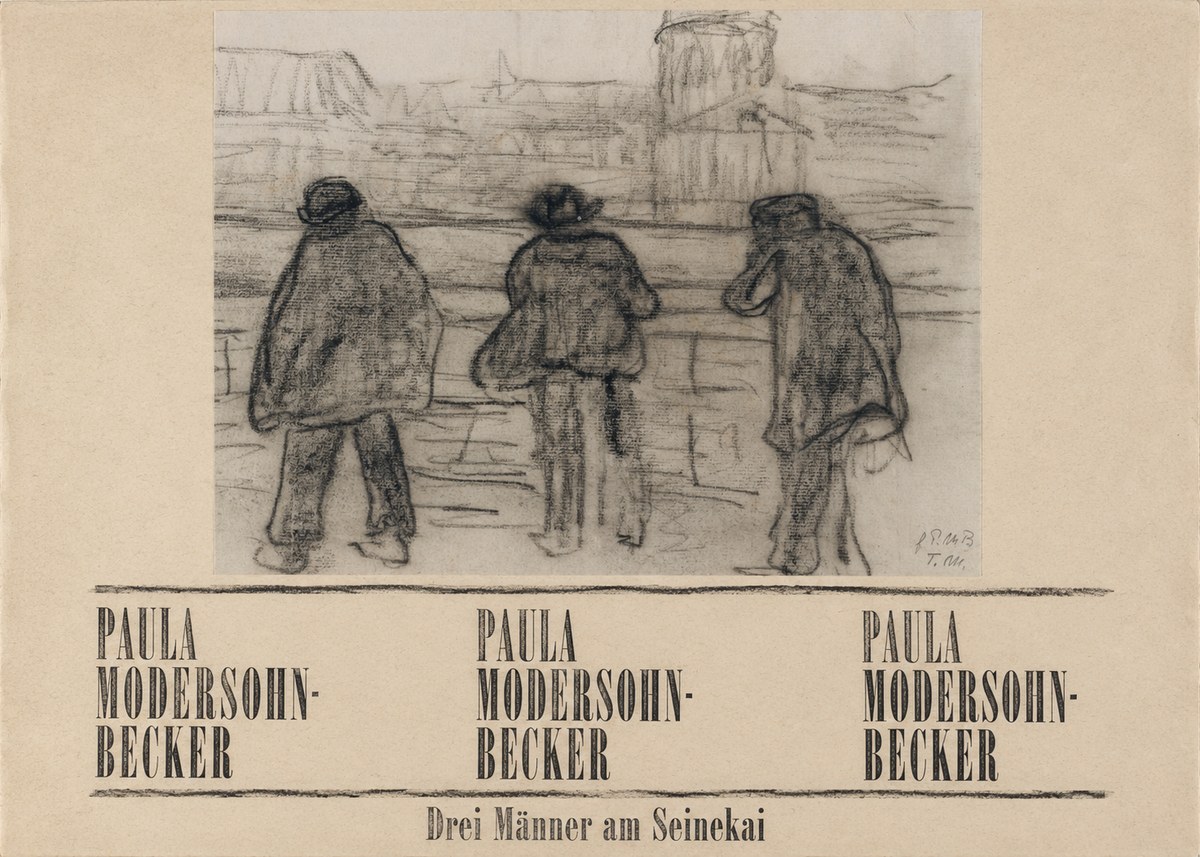 Paula Modersohn-Becker Drei Männer Am Seinekai No6 - Plakát