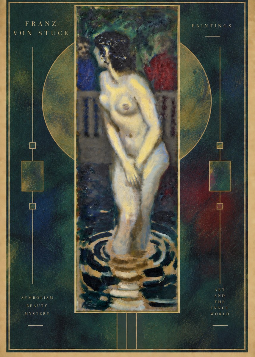 Franz von Stuck The Bather No6 - Plakát