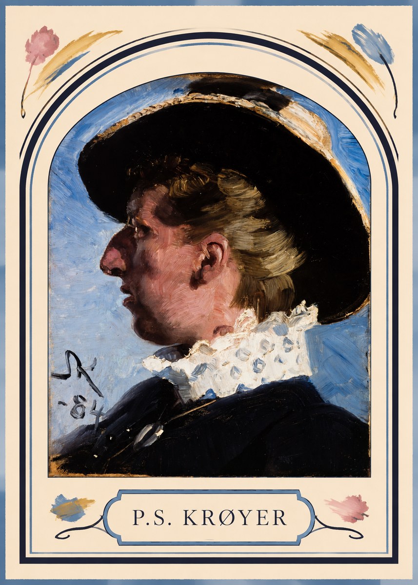 P.S. Krøyer Self-portrait II No3 - Plakát
