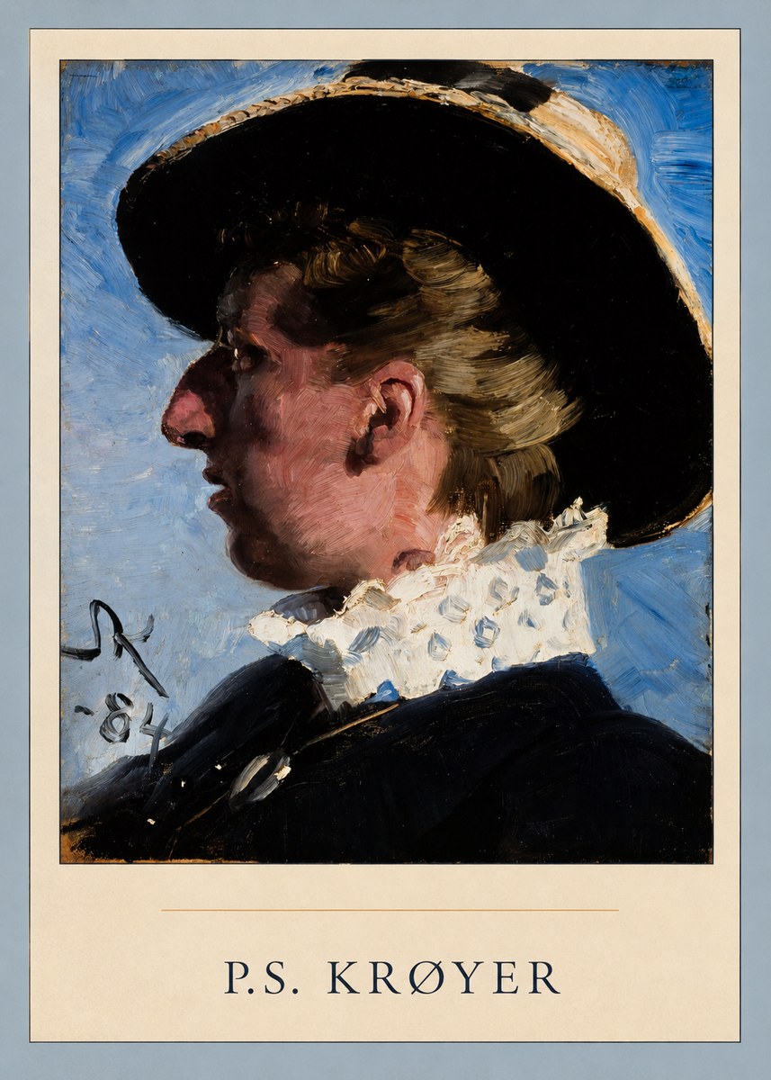P.S. Krøyer Self-portrait II No4 - Plakát