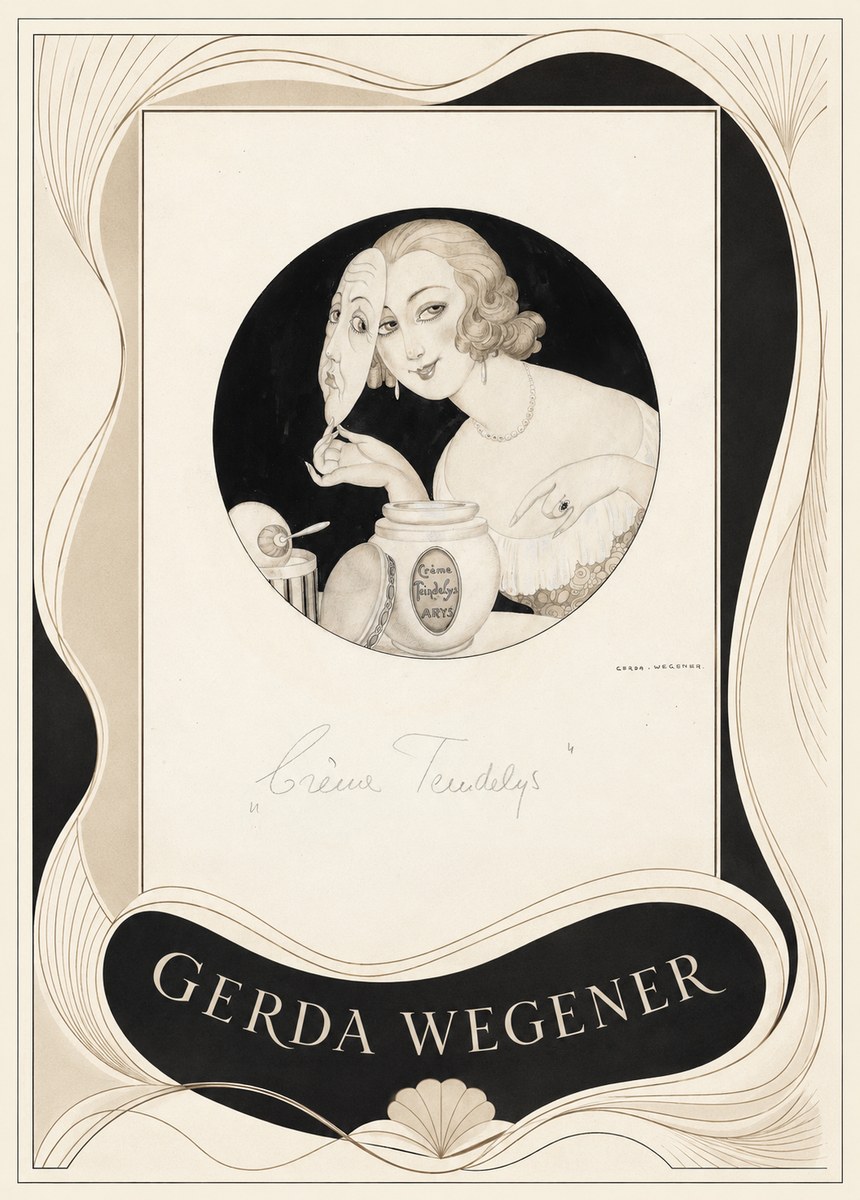 Gerda Wegener Crème Teindelys I No3 - Plakát