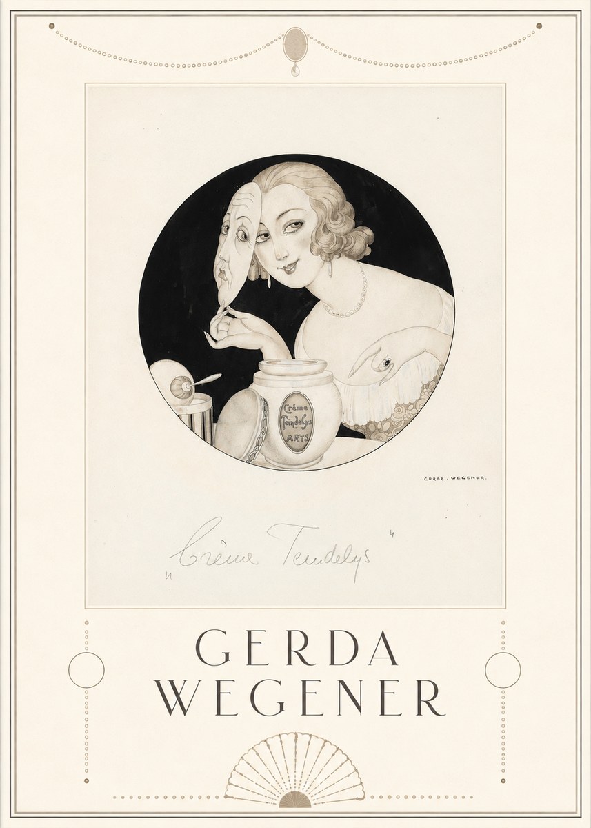 Gerda Wegener Crème Teindelys I No5 - Plakát