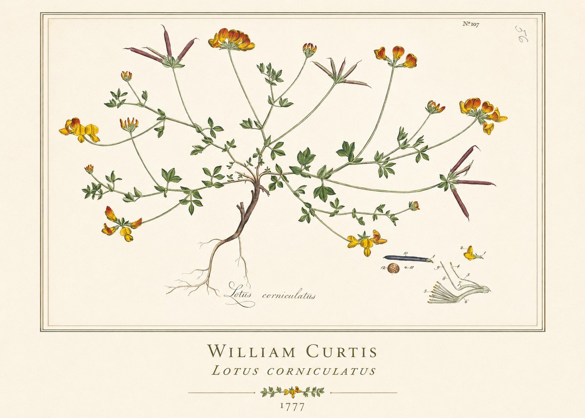 William Curtis Lotus Corniculatus II No1 - Plakát