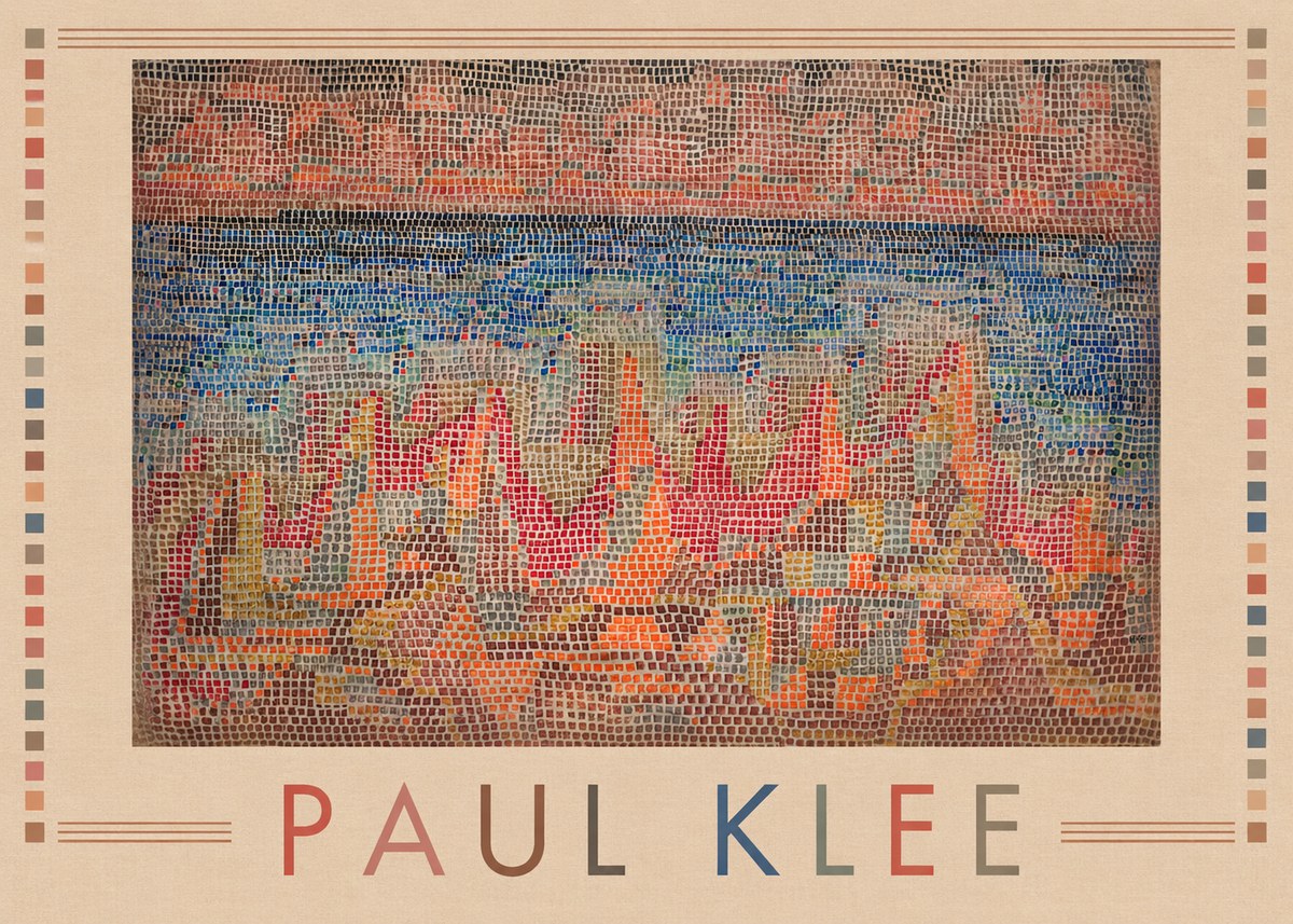 Paul Klee Abstract Gridded Composition No1 - Plakát