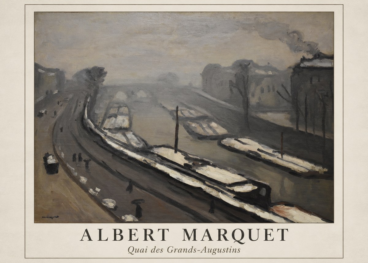 Albert Marquet Quai Des Grands-augustins No1 - Plakát