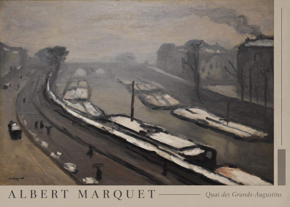 Albert Marquet Quai Des Grands-augustins No5 - Plakát