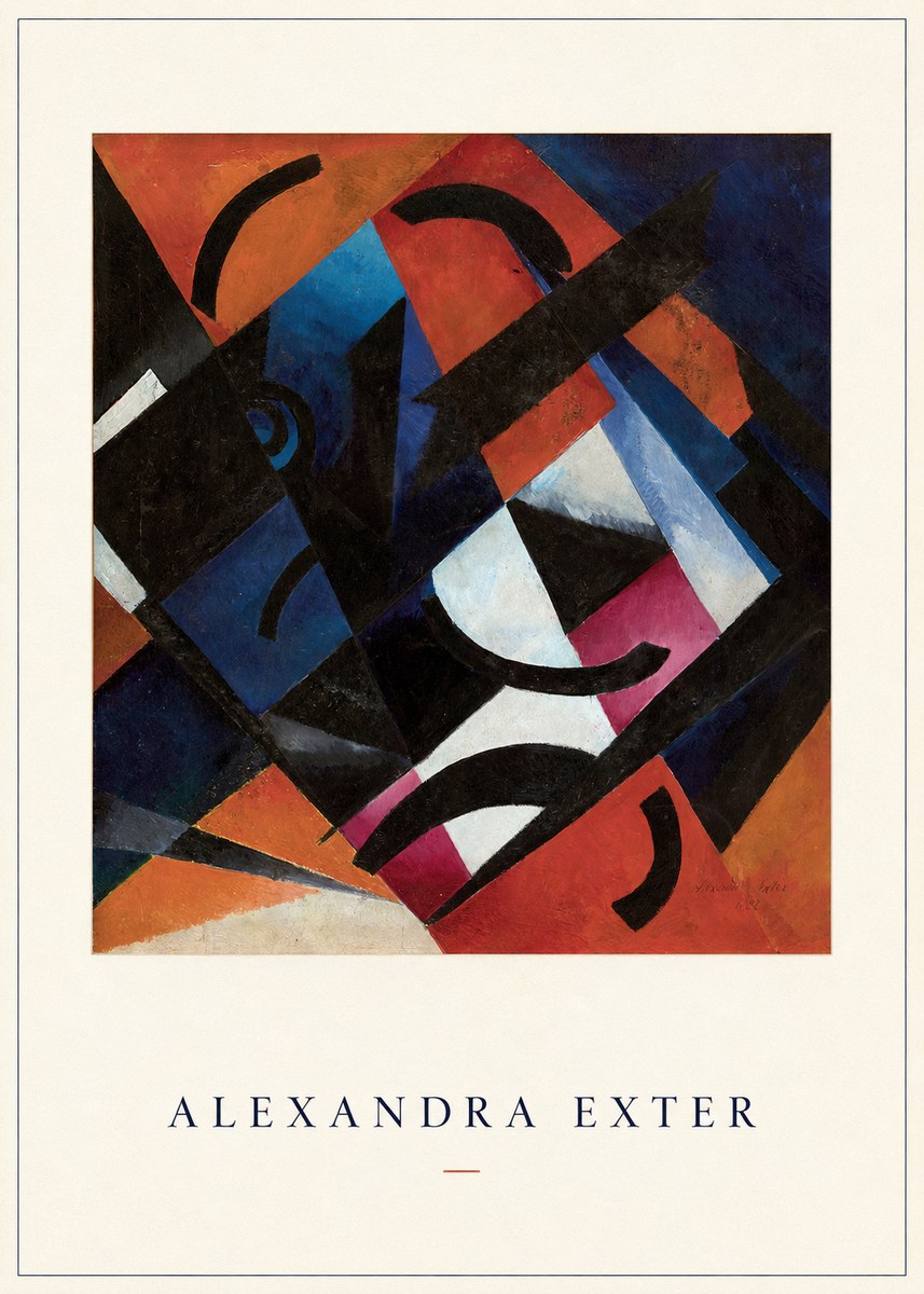 Alexandra Exter Abstract Composition No4 - Plakát