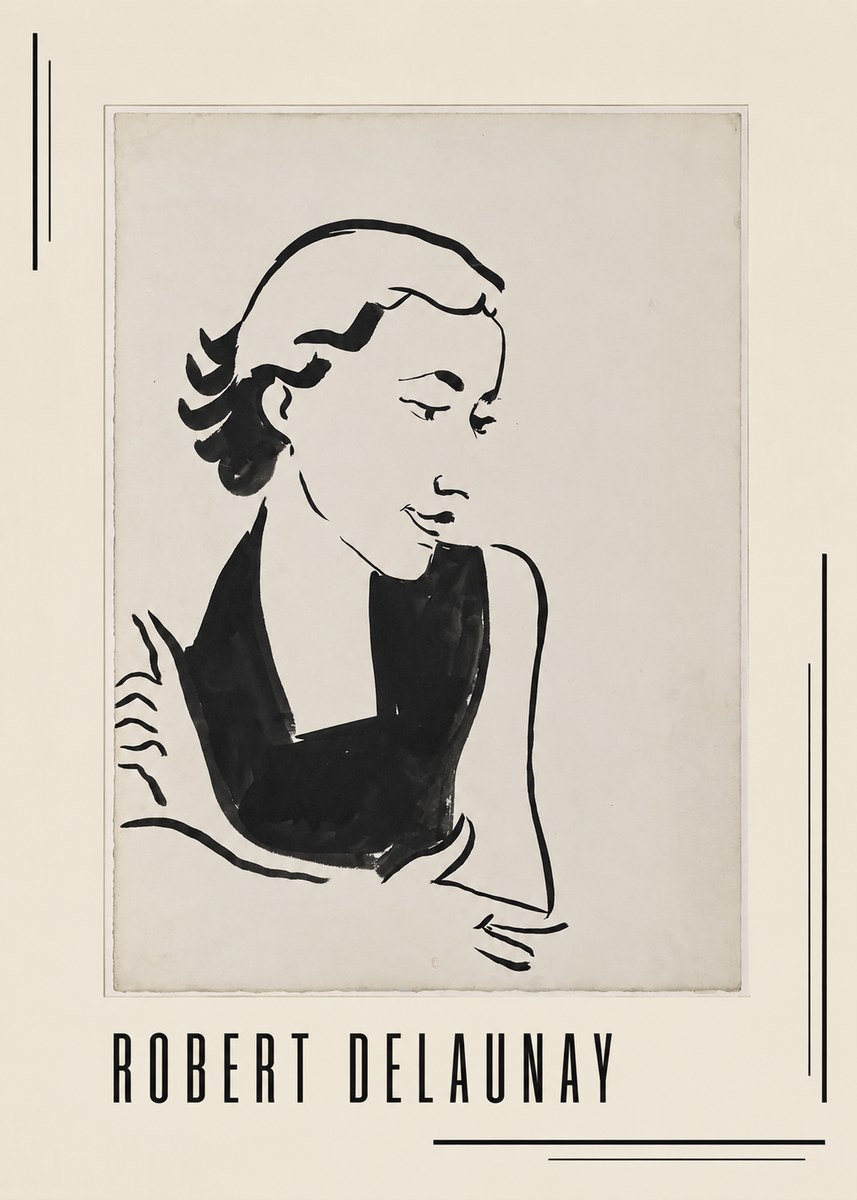 Robert Delaunay Figure Study No1 - Plakát