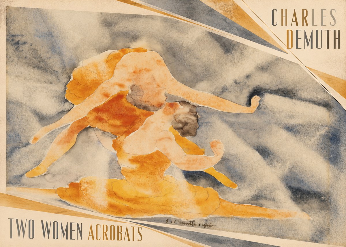 Charles Demuth Two Women Acrobats No2 - Plakát