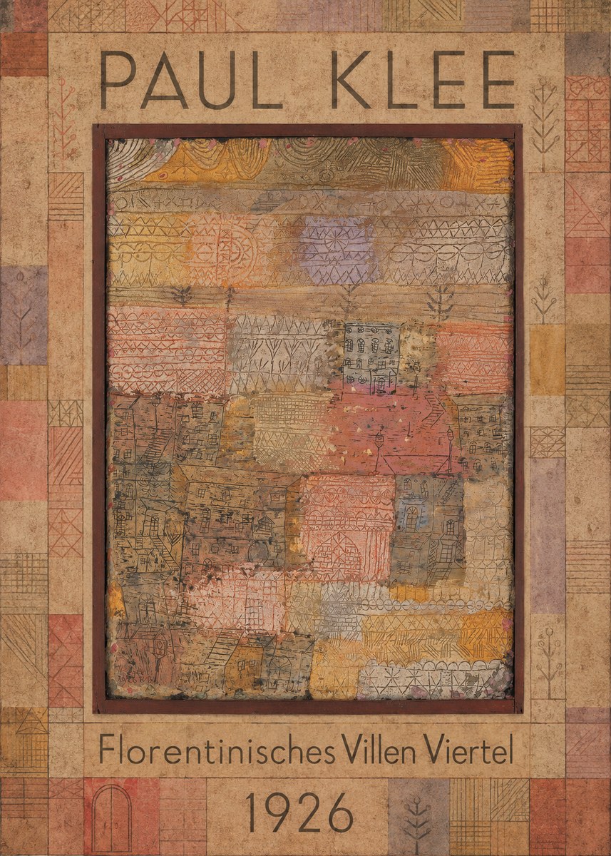 Paul Klee Florentinisches Villen Viertel No1 - Plakát