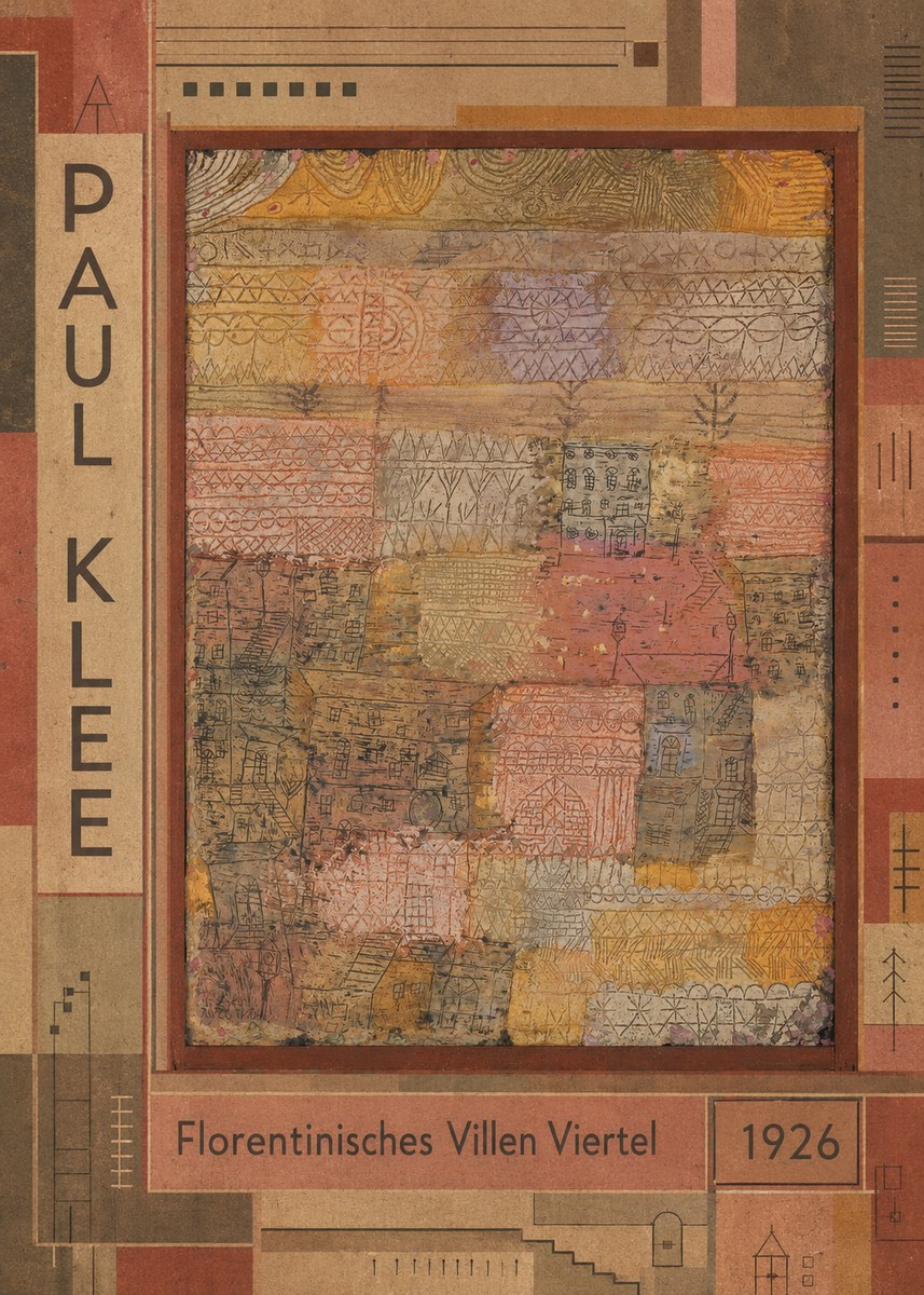 Paul Klee Florentinisches Villen Viertel No2 - Plakát
