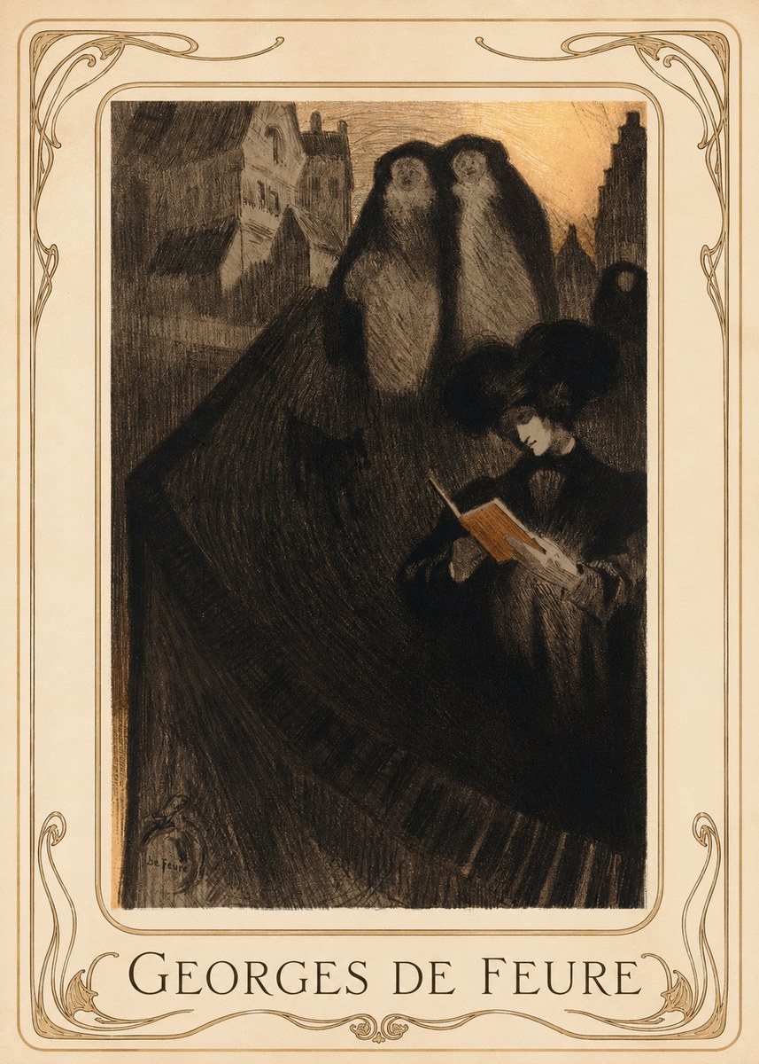 Georges de Feure La Liseuse No1 - Plakát