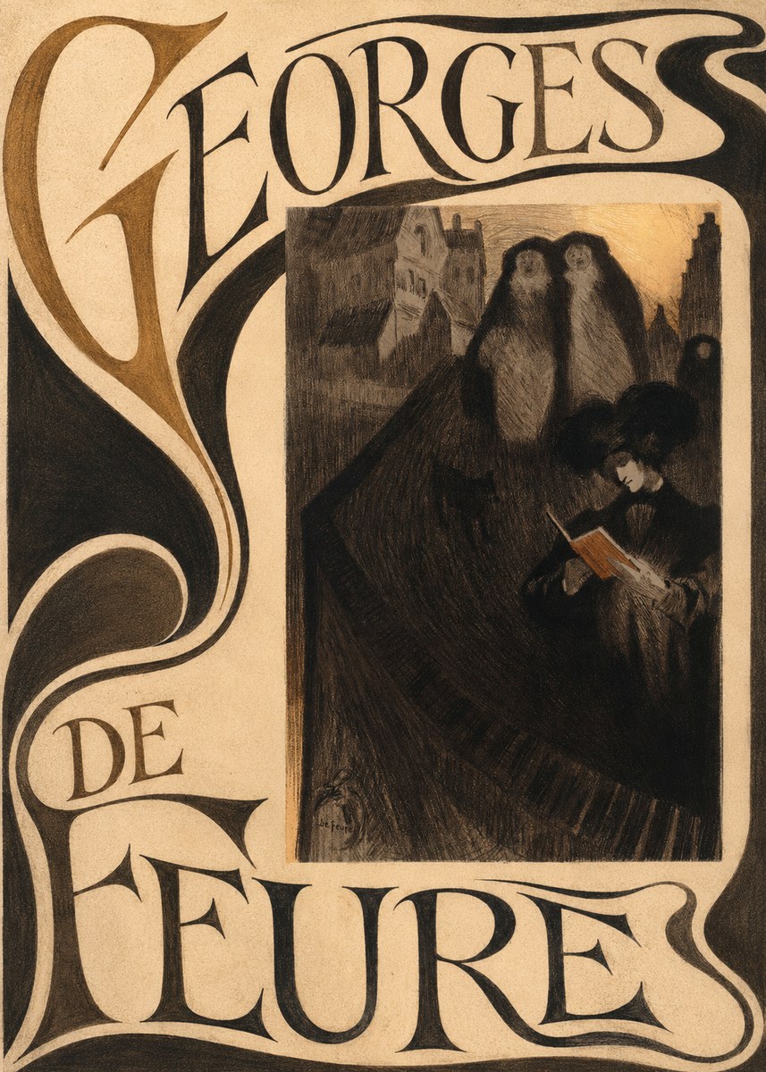 Georges de Feure La Liseuse No5 - Plakát