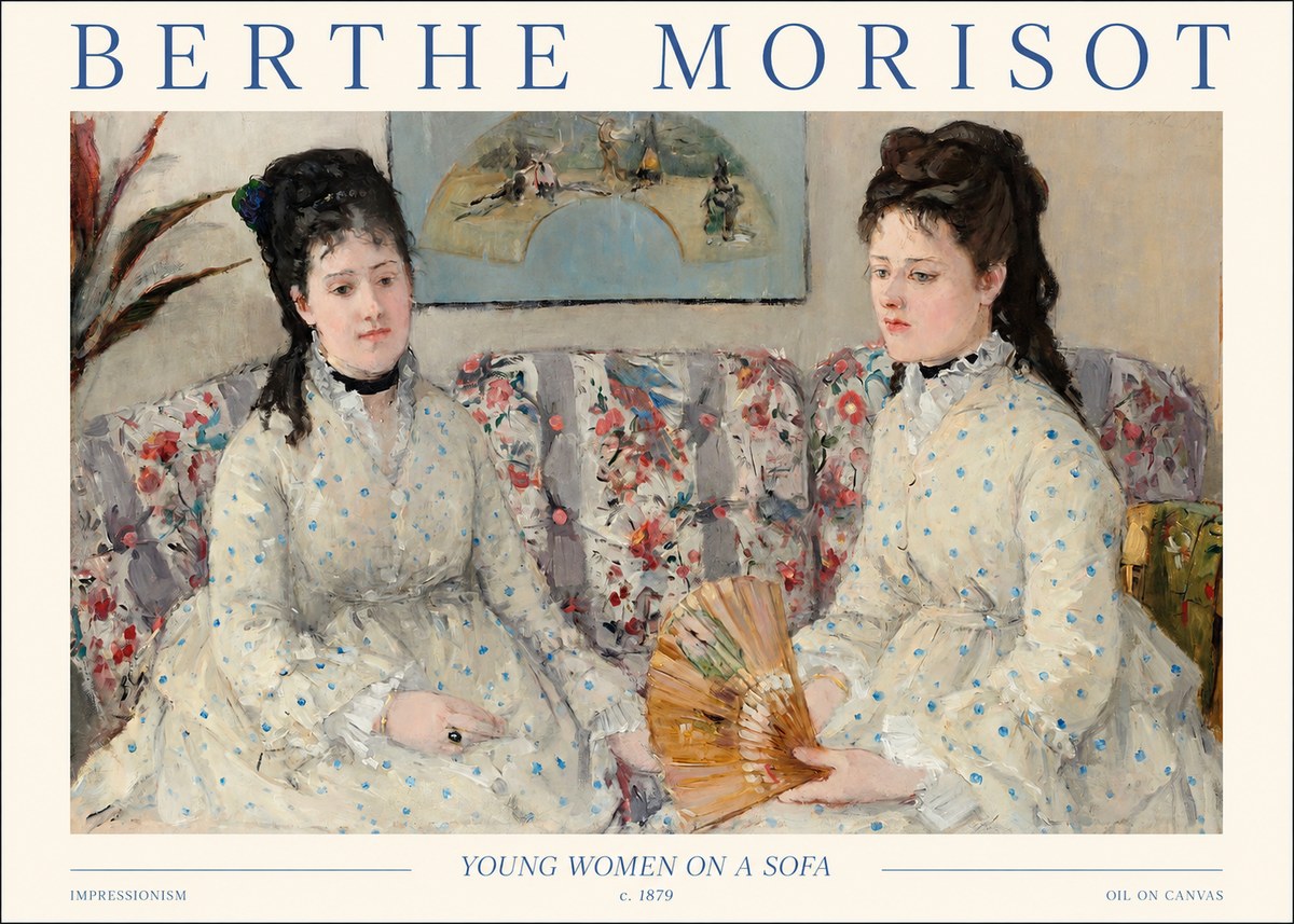 Berthe Morisot Young Women on a Sofa No1 - Plakát