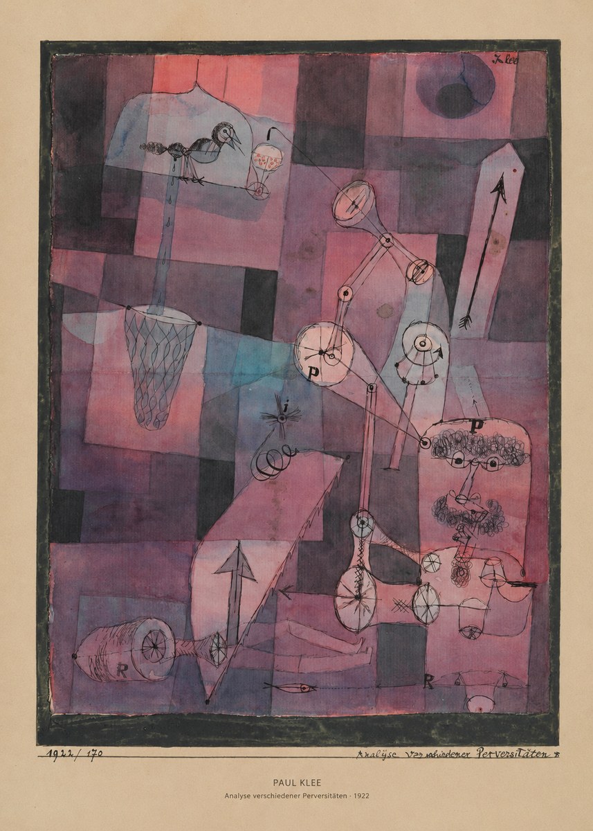 Paul Klee Analyse Verschiedener Perversitäten No5 - Plakát