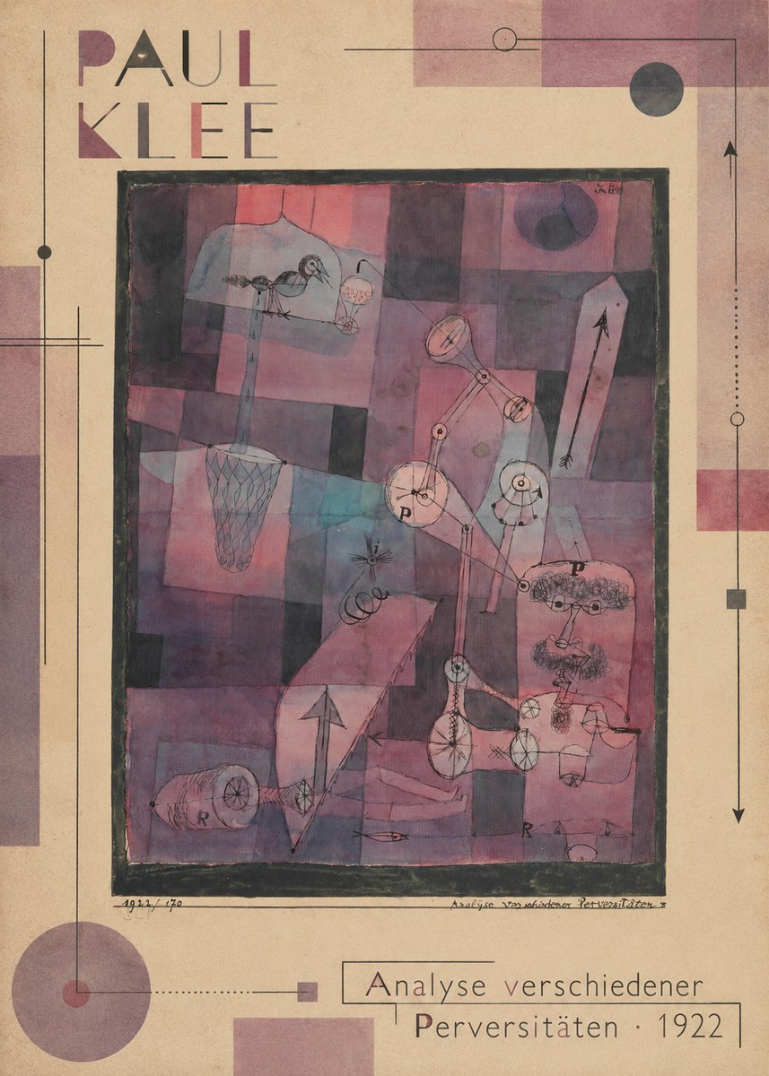 Paul Klee Analyse Verschiedener Perversitäten No6 - Plakát
