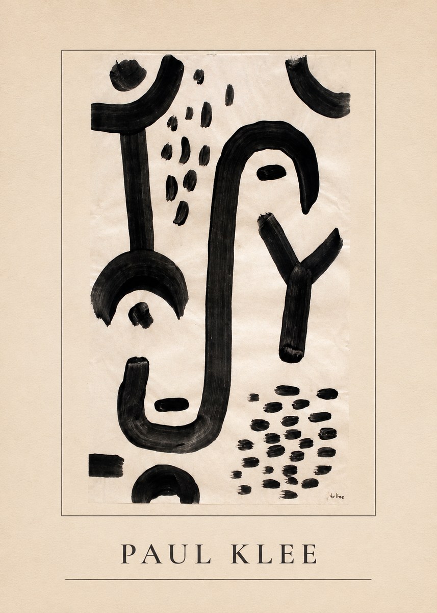 Paul Klee Face of the Goddess No3 - Plakát