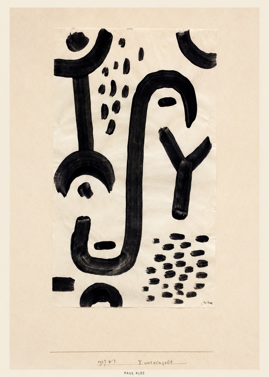 Paul Klee Face of the Goddess No4 - Plakát