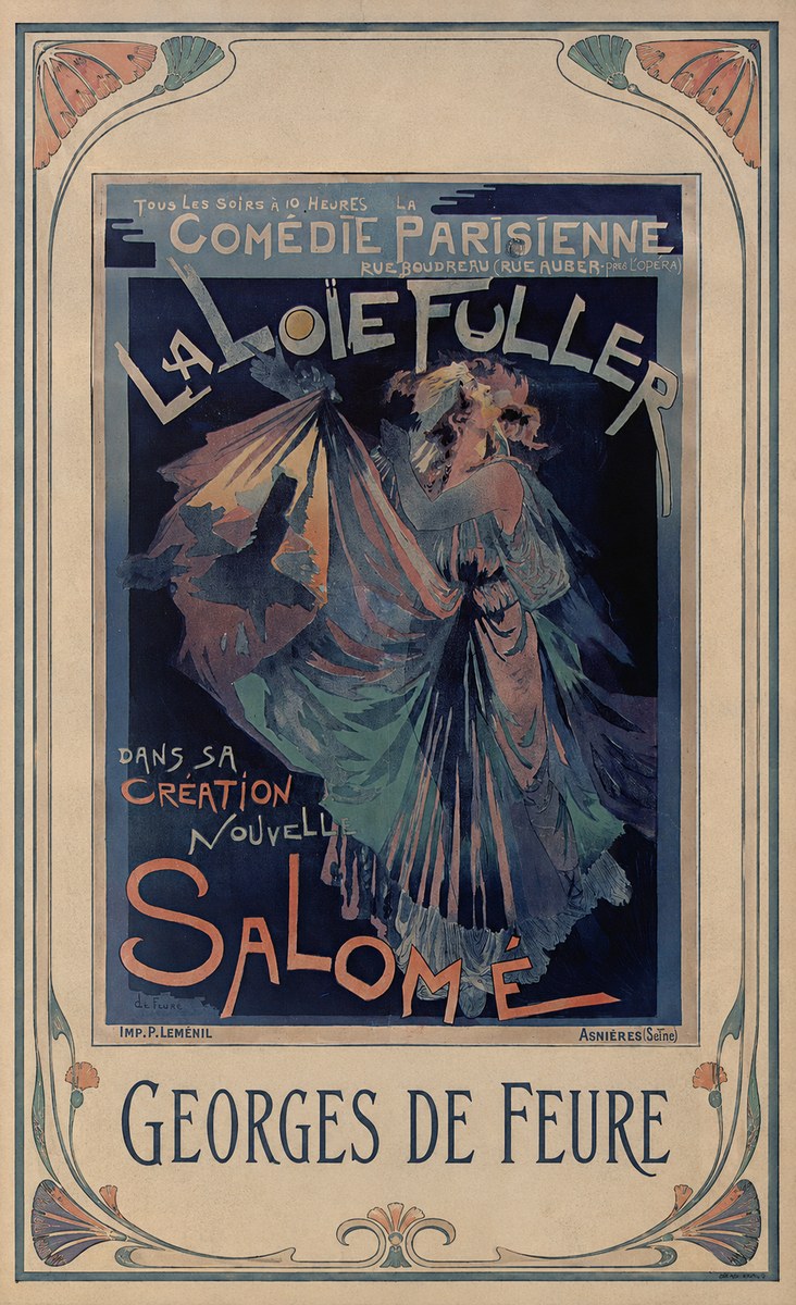 Georges de Feure La Loïe Fuller - Salomé II No1 - Plakát