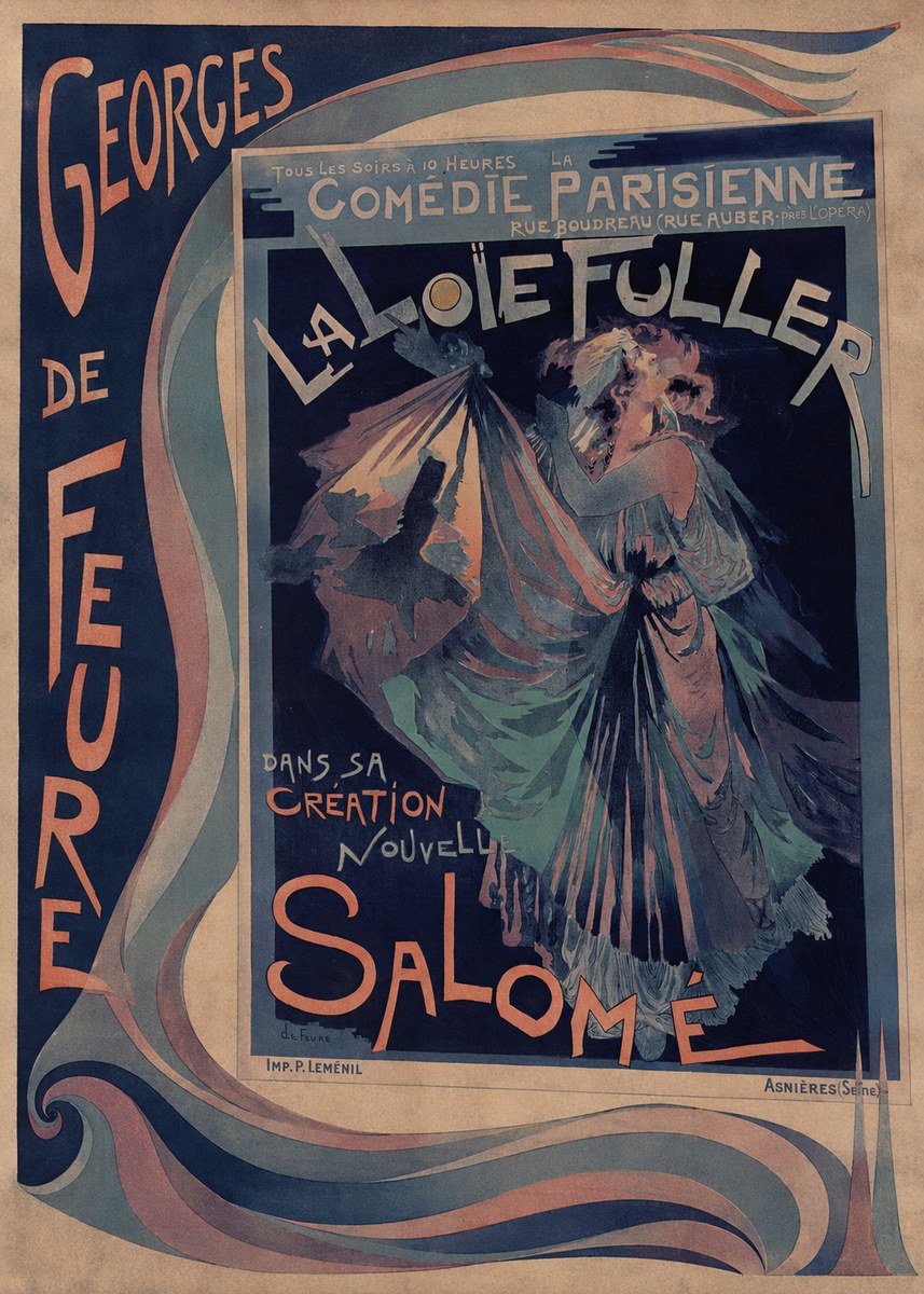 Georges de Feure La Loïe Fuller - Salomé II No2 - Plakát