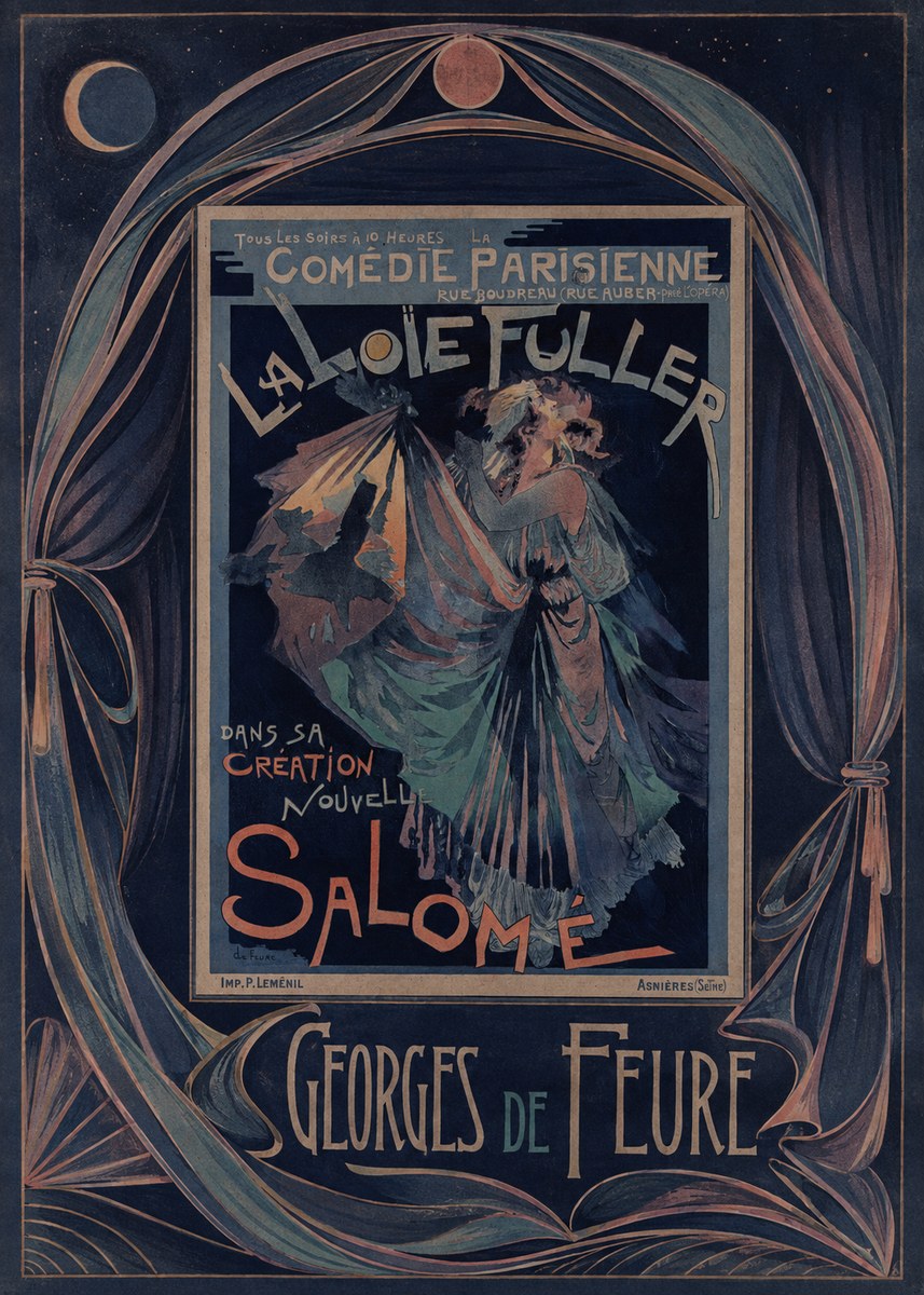 Georges de Feure La Loïe Fuller - Salomé II No4 - Plakát