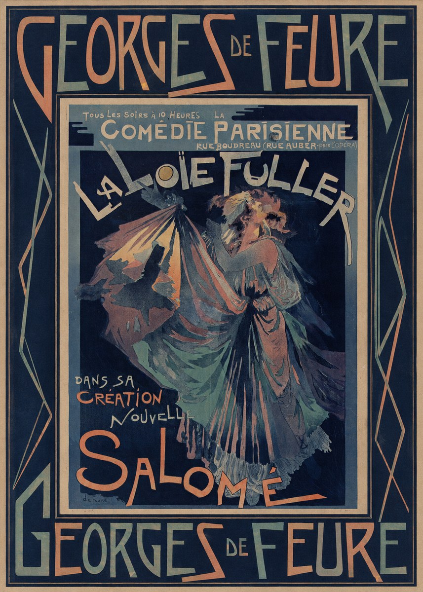 Georges de Feure La Loïe Fuller - Salomé II No5 - Plakát