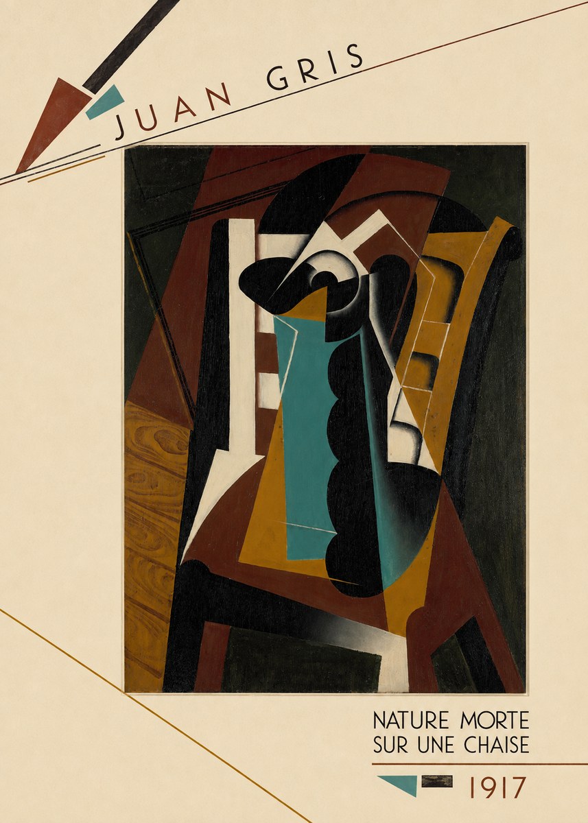 Juan Gris Nature Morte Sur Une Chaise No5 - Plakát