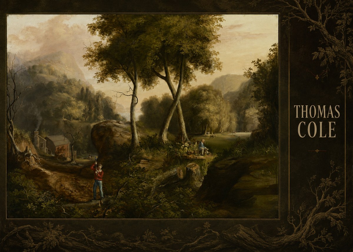 Thomas Cole The Hunter's Return I No4 - Plakát