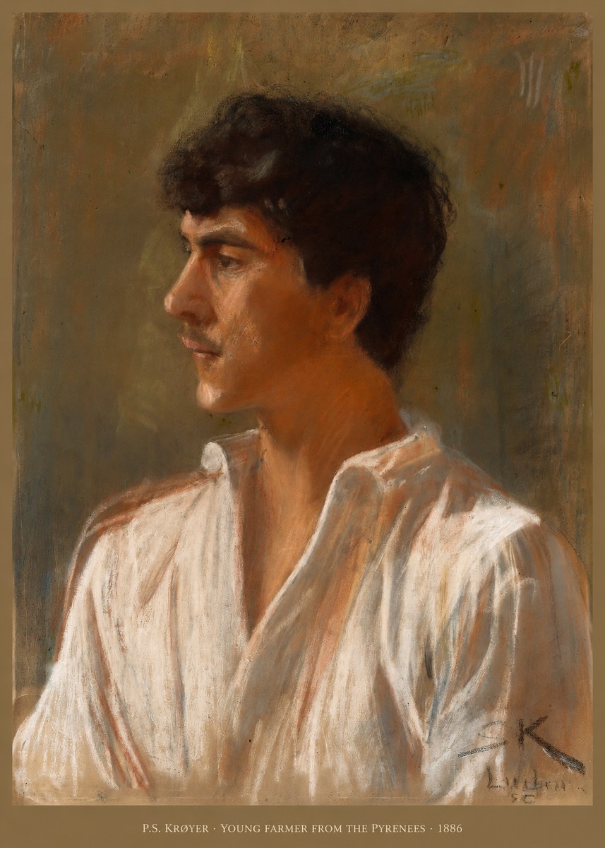 P.S. Krøyer Young Farmer from the Pyrenees No6 - Plakát